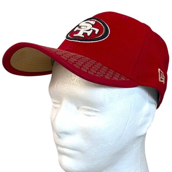 San Francisco 49ers Red NFL New Era Hat Small Medium Fitted NFL Hat Cap SF CA - Picture 1 of 11